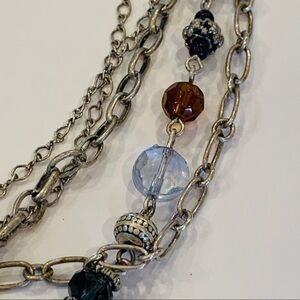 Premier designs 5 strand chains faceted glass bead